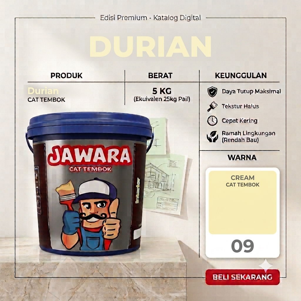 cat jawara galon 09 cream 5 kg