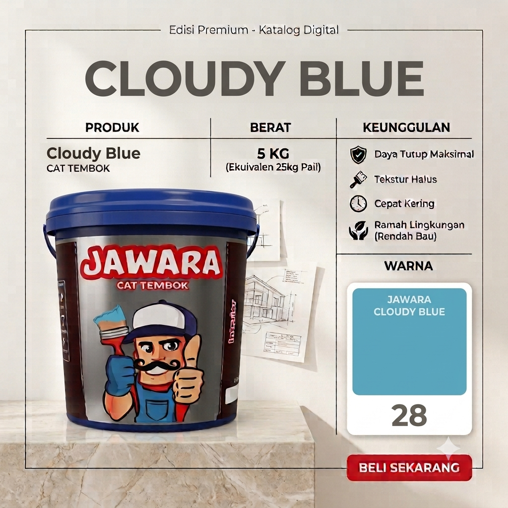 cat jawara galon 28 cloudy blue